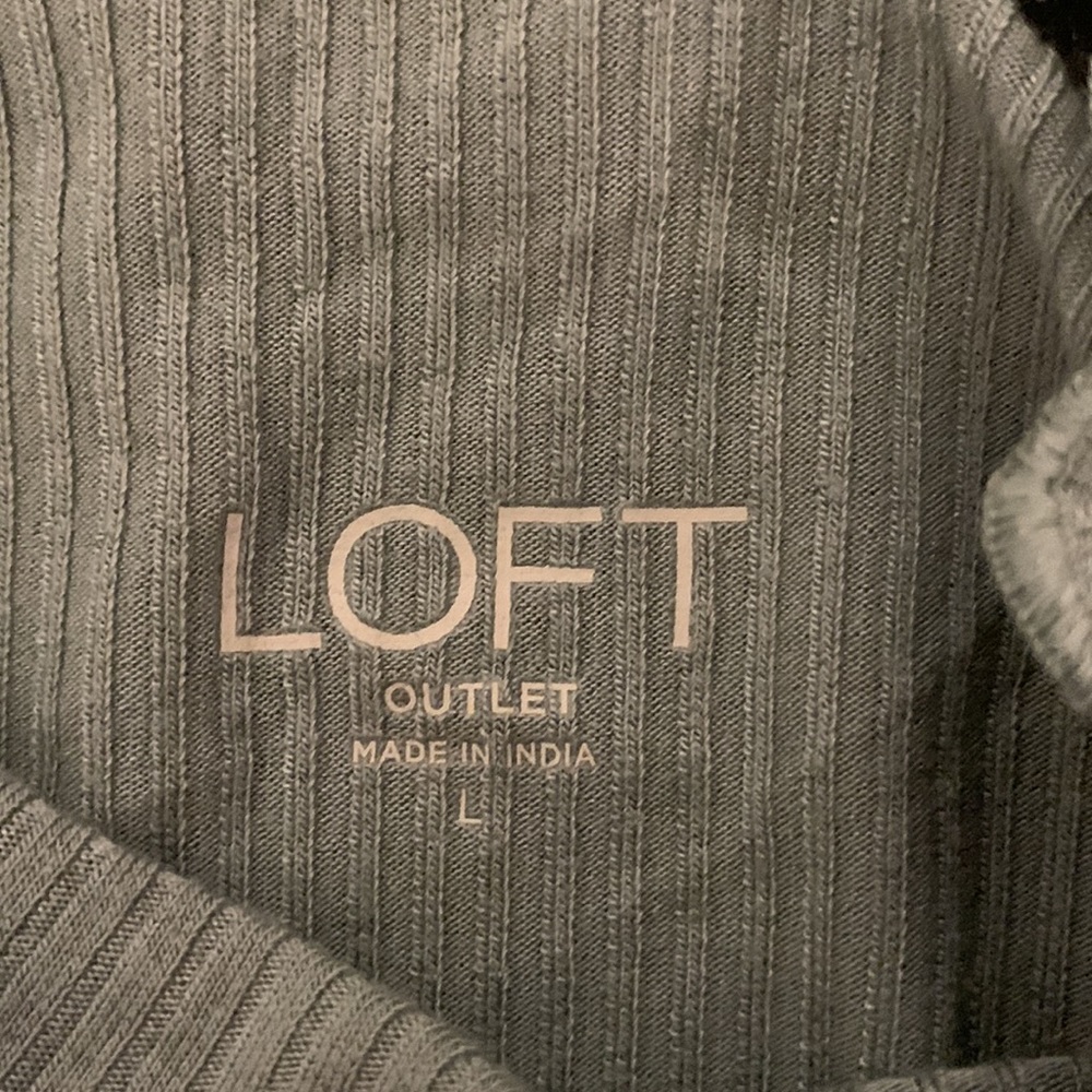 EUC Loft Ruffle Mock Neck Tank Top - Picture 5 of 8